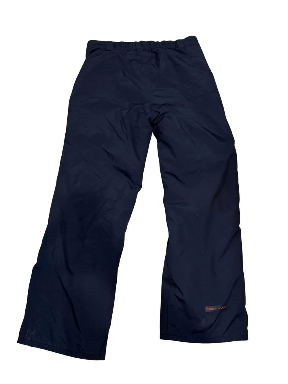 Obermeyer | Men's Black Snow Ski Pants with Elastic Waistband | L -Long